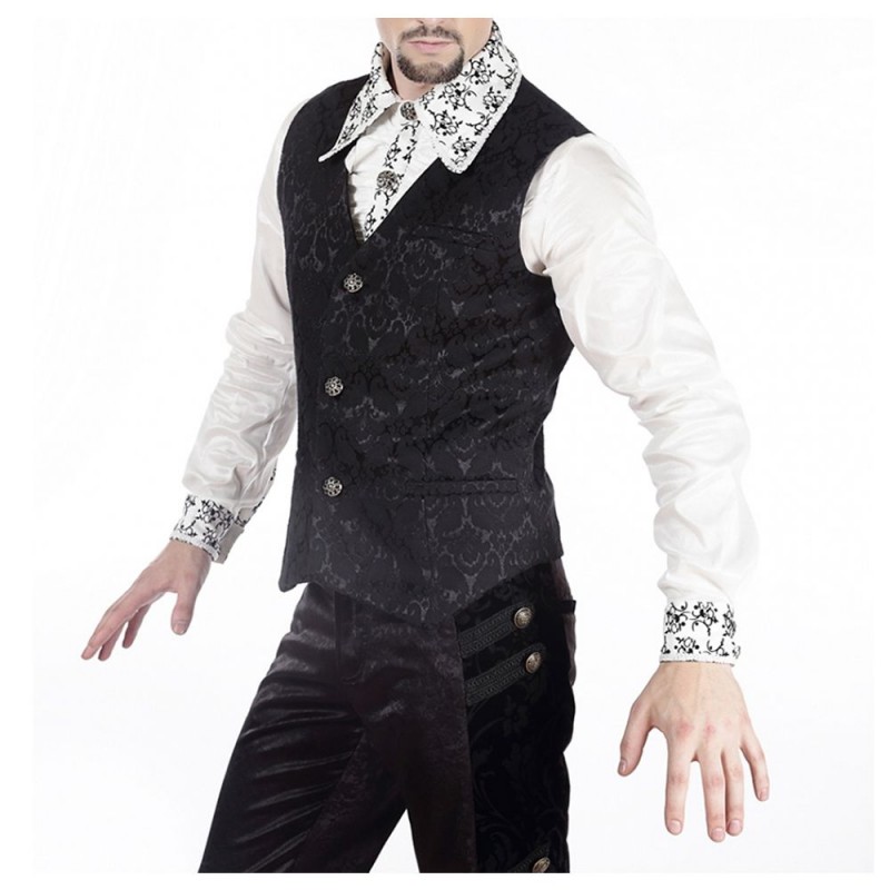 Pentagramme Palatine Mens Black Waistcoat 